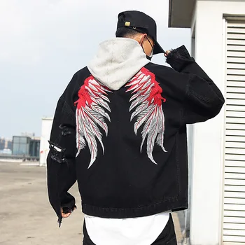 Man Jacket 2020 Retro Style Personality Hole Street Trend Vogue Jacket Button Regular Male Pocket Jacket Male Jackets
Man Jacket 2020 Retro Style Personality Hole Street Trend Vogue Jacket Button Regular Male Pocket Jacket Male Jackets