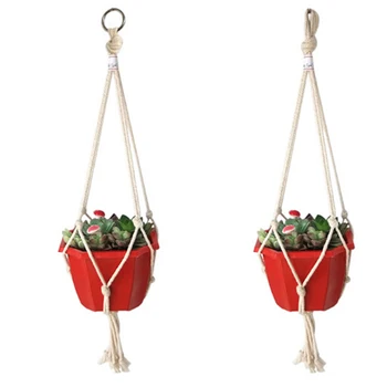 3Styles Vintage Macrame Plants Hanger Hook Flower Pot Holder 4 Legs String Hanging Rope Wall Art Home Garden Balcony Decoration
3Styles Vintage Macrame Plants Hanger Hook Flower Pot Holder 4 Legs String Hanging Rope Wall Art Home Garden Balcony Decoration