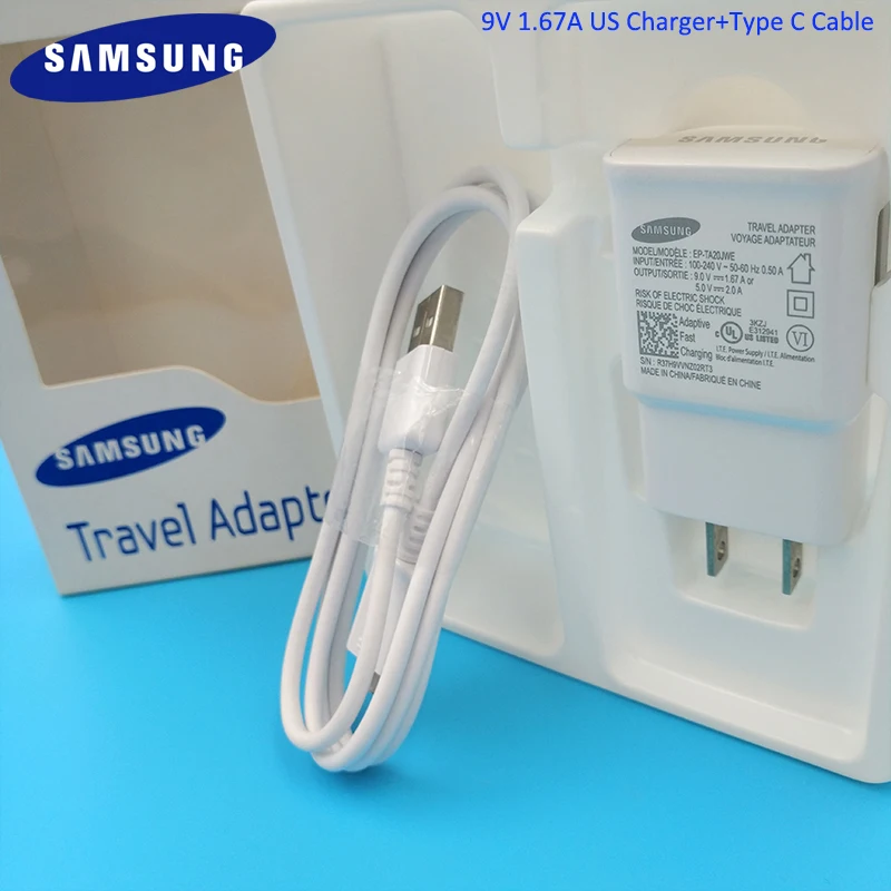 Original Samsung Adaptive Quick Travel Adapter 9V 1.67A US Charger 1.2M Type C/Micro USB Cable For Galaxy A50 A70 S10 S9 S7 Edge
Original Samsung Adaptive Quick Travel Adapter 9V 1.67A US Charger 1.2M Type C/Micro USB Cable For Galaxy A50 A70 S10 S9 S7 Edge