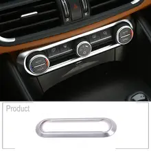 ABS Chrome Center Air Conditioning Adjustment Frame Trim Stickers Accessories For Alfa Romeo Giulia Stelvio 2017 2018 
ABS Chrome Center Air Conditioning Adjustment Frame Trim Stickers Accessories For Alfa Romeo Giulia Stelvio 2017 2018