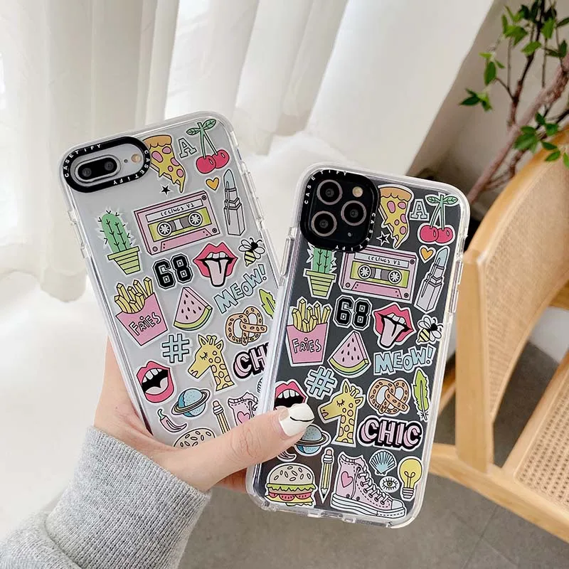 Подходит для iPhone 6 6s 7 8 Plus X XR XS Max 11 pro милый 3D мультяшный модный Мягкий ТПУ