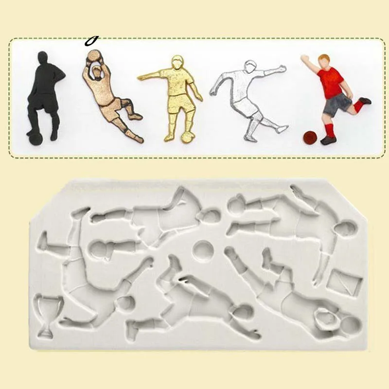 Soccer Basketball Players Silicone Mold For Fondant Chocolate Epoxy Sugarcraft Mould Pastry Cupcake Decorating Kitchen Tool
Soccer Basketball Players Silicone Mold For Fondant Chocolate Epoxy Sugarcraft Mould Pastry Cupcake Decorating Kitchen Tool