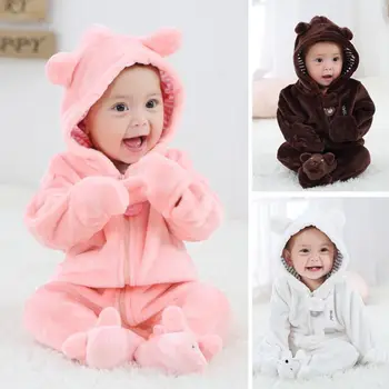 Cute Baby Rompers Autumn Winter Cotton Fleece Long Sleeve Rompers Coverall Hooded Jumpsuit Snowsuit Babies Jumpsuits
Cute Baby Rompers Autumn Winter Cotton Fleece Long Sleeve Rompers Coverall Hooded Jumpsuit Snowsuit Babies Jumpsuits