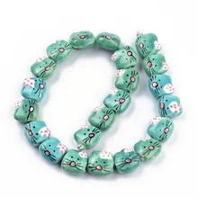 5pcs Striped Cat Ceramic Beads For Jewelry Making Necklace Earrings Hand-painted Flat Fish DIY Ceramic Spacer Beads Accessorie
5pcs Striped Cat Ceramic Beads For Jewelry Making Necklace Earrings Hand-painted Flat Fish DIY Ceramic Spacer Beads Accessorie