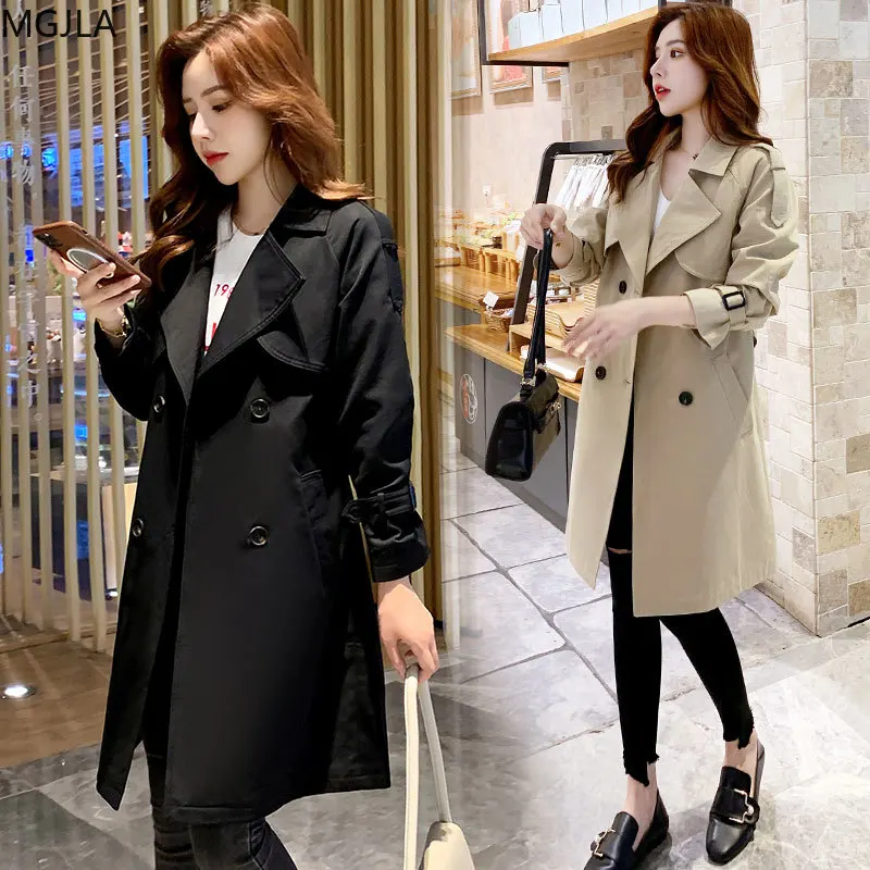 Windshield Women's Long-term Loose Suit Collar Temperament Popular Coat Women's Spring and Autumn Trench Coat Womens Clothes
Windshield Women's Long-term Loose Suit Collar Temperament Popular Coat Women's Spring and Autumn Trench Coat Womens Clothes
