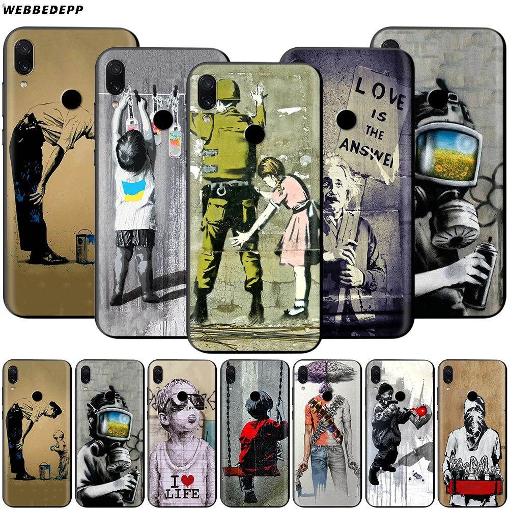 Webbedepp Street Art Banksy Graffiti Case for Xiaomi Redmi Note 8 MI 3 6 8 9 A1 A2 A3 5X 6X 9T CC9 Lite SE Pro Max Pocophone F1
Webbedepp Street Art Banksy Graffiti Case for Xiaomi Redmi Note 8 MI 3 6 8 9 A1 A2 A3 5X 6X 9T CC9 Lite SE Pro Max Pocophone F1