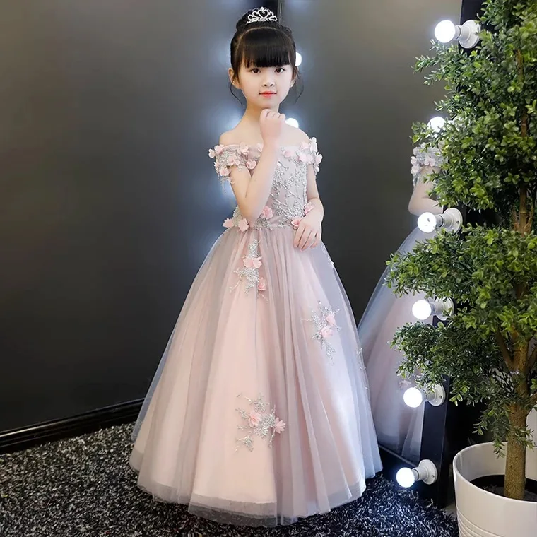 Girls Princess Dress Puffy Yarn Evening Gown Host Flower Boys/Flower Girls Piano Costume Children Birthday Wedding Dress
Girls Princess Dress Puffy Yarn Evening Gown Host Flower Boys/Flower Girls Piano Costume Children Birthday Wedding Dress