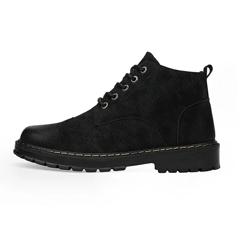 Retro Martin Boots Men's Mid-top Dull Polish Bullock Martin Boots Men's Bullock Pointed-Toe Martin Boots Men's Hot Selling
Retro Martin Boots Men's Mid-top Dull Polish Bullock Martin Boots Men's Bullock Pointed-Toe Martin Boots Men's Hot Selling