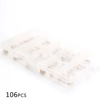106Pcs/set Female Thread Brass Knurled Threaded Insert Embedment Nuts M2 M3 M4 M5 New
106Pcs/set Female Thread Brass Knurled Threaded Insert Embedment Nuts M2 M3 M4 M5 New