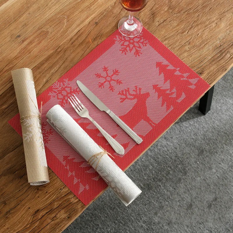 10pcs PVC Napkin Fabric Table Mat Breakfast Placemats Napkins Decorated Christmas Tree Table Cloth Napkins Servetten Coasters
10pcs PVC Napkin Fabric Table Mat Breakfast Placemats Napkins Decorated Christmas Tree Table Cloth Napkins Servetten Coasters