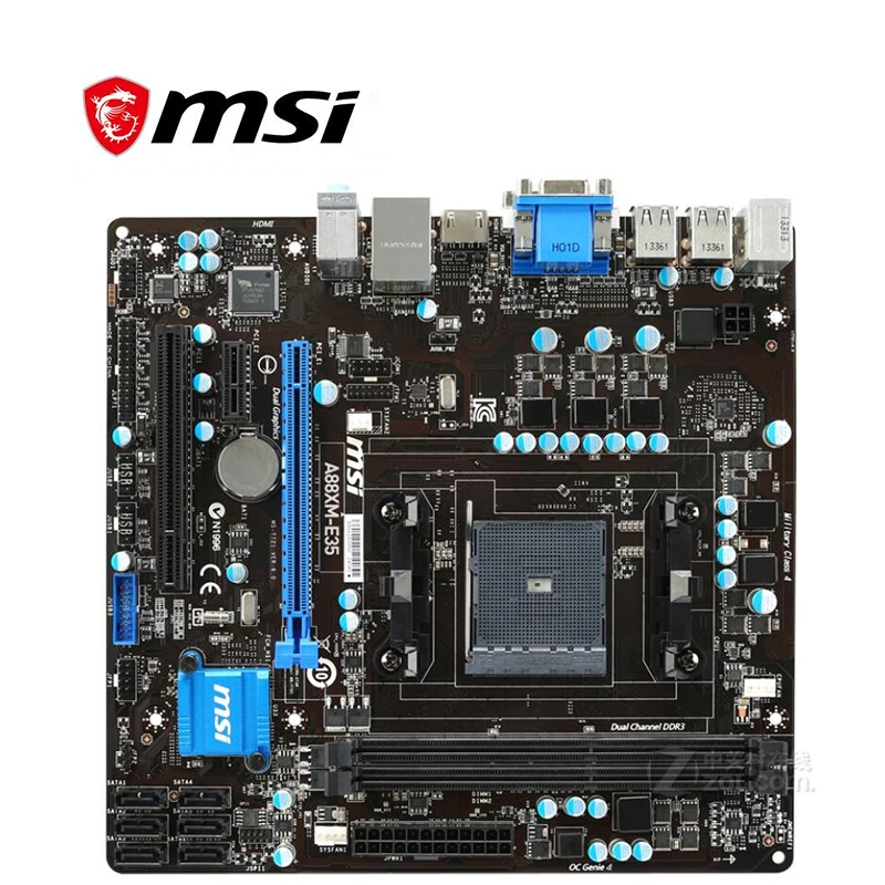 Для материнской платы MSI A88XM-E35 Socket FM2 + DDR3 для AMD A88XM A88 оригинальная десктопная
