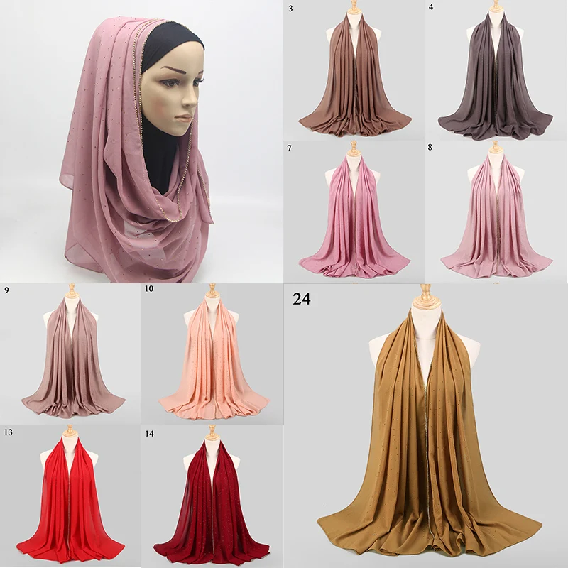 Quality Long Chiffon Sarves Hijabs For Women Plain Color Head Shawl For Islamic Women Muslim Headscarf Wrap
Quality Long Chiffon Sarves Hijabs For Women Plain Color Head Shawl For Islamic Women Muslim Headscarf Wrap
