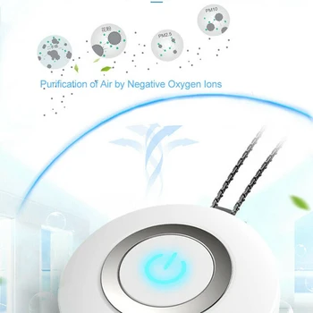 Wearable Air Purifier Necklace Mini Portable USB Air Cleaner Negative Ion Generator Low Noise Air Freshener Jewelry Gift 
Wearable Air Purifier Necklace Mini Portable USB Air Cleaner Negative Ion Generator Low Noise Air Freshener Jewelry Gift