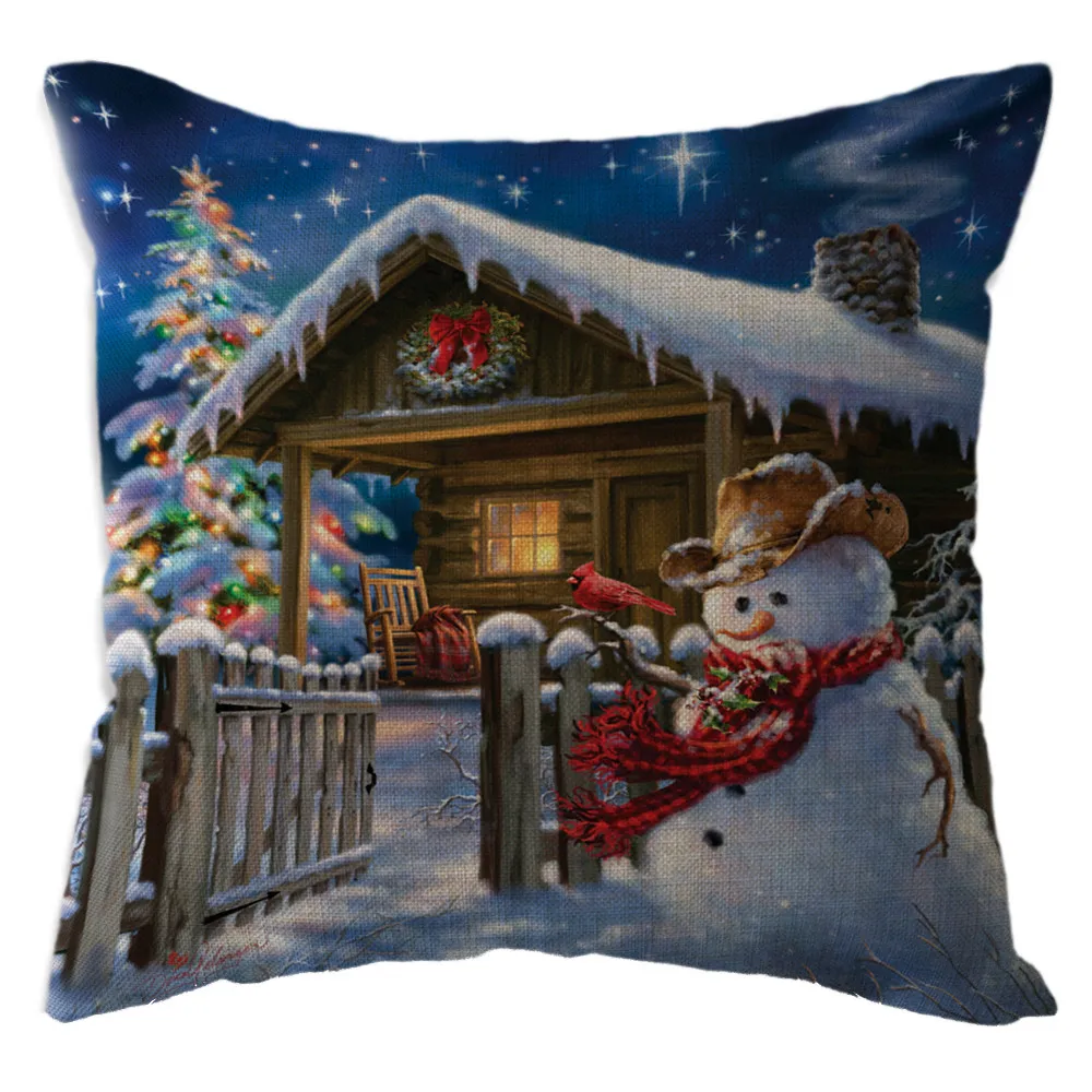 Merry Christmas Pillow Cover Waist Santa Claus Printed Pillow Cover Cushion Cover For Sofa Home Decorative cojines decorativos
Merry Christmas Pillow Cover Waist Santa Claus Printed Pillow Cover Cushion Cover For Sofa Home Decorative cojines decorativos