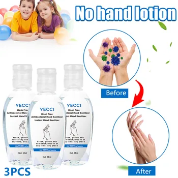 50ML 3pc/set Hand Sanitizer Wash Free Disposable Alcohol-free Hand Sanitizer Long-Lasting Speed Dry Hand Lotion Disposable #25
50ML 3pc/set Hand Sanitizer Wash Free Disposable Alcohol-free Hand Sanitizer Long-Lasting Speed Dry Hand Lotion Disposable #25