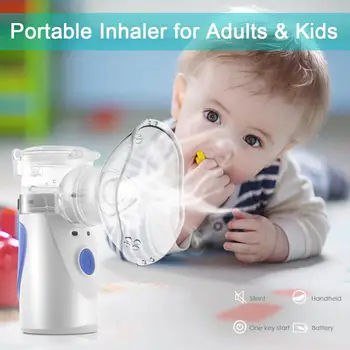 Mini Handheld portable Inhale Nebulizer silent Ultrasonic inalador nebulizador Children Adult Rechargeable Automizer Health Care
Mini Handheld portable Inhale Nebulizer silent Ultrasonic inalador nebulizador Children Adult Rechargeable Automizer Health Care