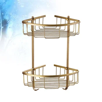 1pc Shower Basket Copper Antique Wall Mount Double Layer Organizer Basket Storage Rack Shelf Caddy for Shower Toilet
1pc Shower Basket Copper Antique Wall Mount Double Layer Organizer Basket Storage Rack Shelf Caddy for Shower Toilet