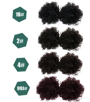 Synthetic Afro Puff Short Afro Kinky Hair Bun High Temperature Drawstring Pony Tail Clip in Hair Extensions Natural Black
Synthetic Afro Puff Short Afro Kinky Hair Bun High Temperature Drawstring Pony Tail Clip in Hair Extensions Natural Black