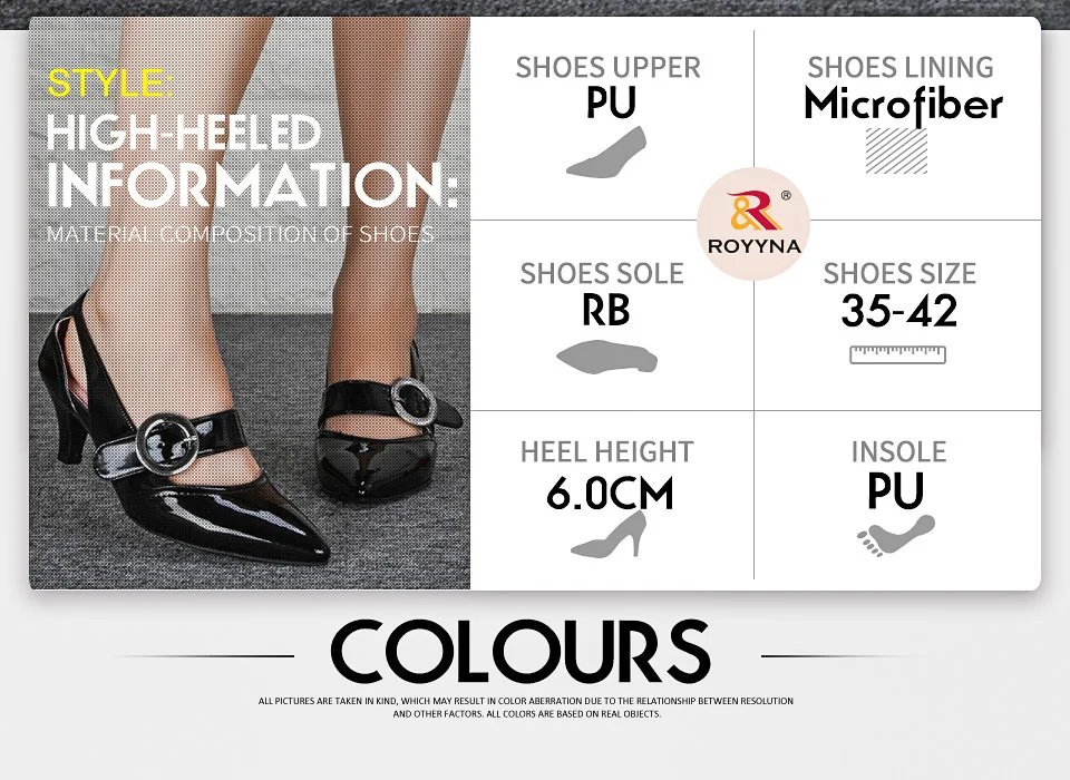 ROYYNA 2019 New Designers Oxford Casual Classic Shoes Women Pointed Toe Smooth Bright Dress Shoes Ladies Buckle Patent Pumps ROYYNA 2019 New Designers Oxford Casual Classic Shoes Women Pointed Toe Smooth Bright Dress Shoes Ladies Buckle Patent Pumps