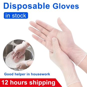 100PCS PVC Transparent Disposable PVC Gloves Dishwashing Kitchen Medical Latex Rubber Garden Gloves Household Cleaning Products
100PCS PVC Transparent Disposable PVC Gloves Dishwashing Kitchen Medical Latex Rubber Garden Gloves Household Cleaning Products