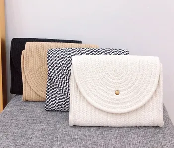 New Ladies Summer Straw Bags Messenger Cotton Package Beach Shoulder Bag Holiday Messenger Bags
New Ladies Summer Straw Bags Messenger Cotton Package Beach Shoulder Bag Holiday Messenger Bags