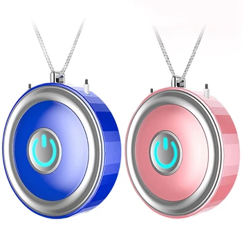 2Pcs Mini Air Purifier Wearable Air Purifier Necklace Usb Air Cleaner Personal Negative Ion Generator - Pink & Blue
2Pcs Mini Air Purifier Wearable Air Purifier Necklace Usb Air Cleaner Personal Negative Ion Generator - Pink & Blue