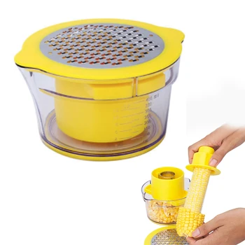 4 in 1 Multifunction Cob Corn Stripper Kitchen Tools With Built-In Measuring Cup And Grater Slicer Peeler Ginger
4 in 1 Multifunction Cob Corn Stripper Kitchen Tools With Built-In Measuring Cup And Grater Slicer Peeler Ginger