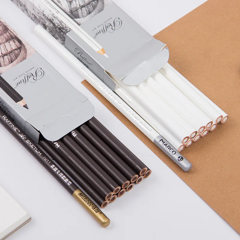 12Pcs/box Highlight Sketch Charcoal Pencil Soft Standard Brown/White Drawing Design Sketching Painting Stationery Art Supplies
12Pcs/box Highlight Sketch Charcoal Pencil Soft Standard Brown/White Drawing Design Sketching Painting Stationery Art Supplies