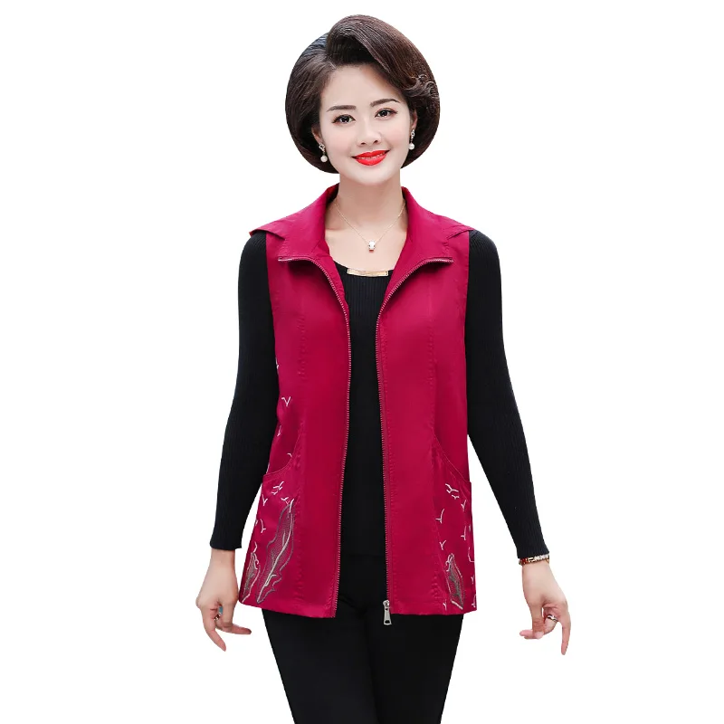 embroidery cotton vest for women 2019 spring fall loose plus size mother clothing hooded waistcoat female sleeveless jacket coat
embroidery cotton vest for women 2019 spring fall loose plus size mother clothing hooded waistcoat female sleeveless jacket coat