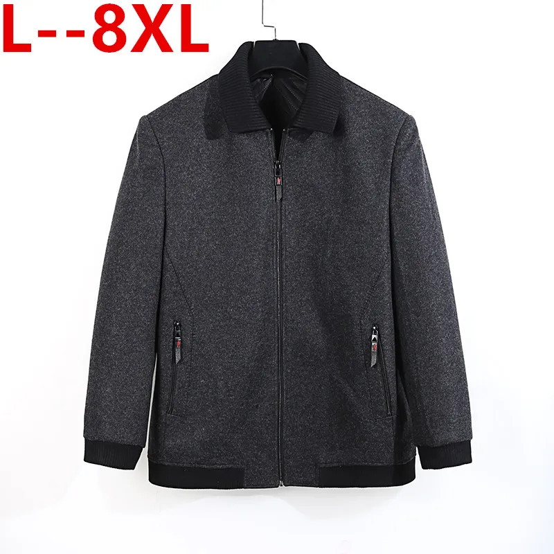 10XL 8XL Men Winter Wool Coat Men's New High Quality Solid Color Simple Blends Woolen Pea Coat Male Trench Coat Casual Overcoat
10XL 8XL Men Winter Wool Coat Men's New High Quality Solid Color Simple Blends Woolen Pea Coat Male Trench Coat Casual Overcoat