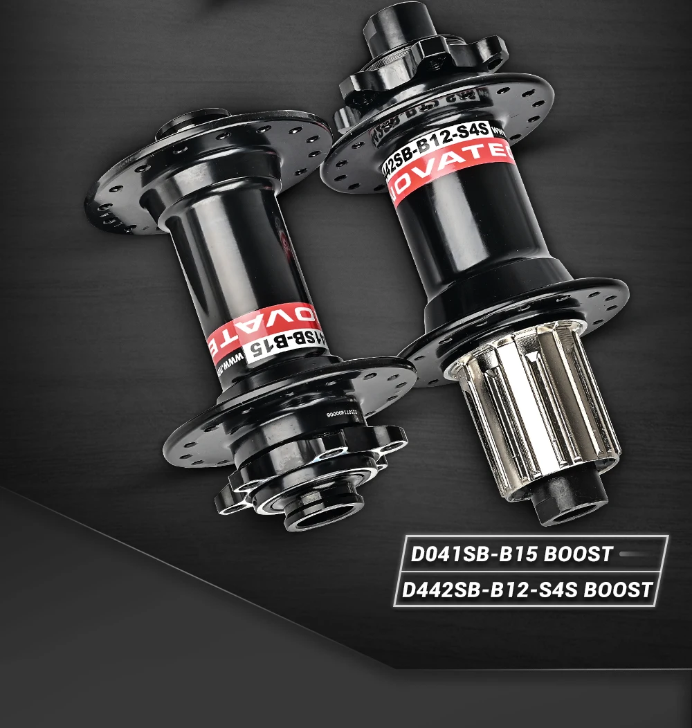 Novatec Bicycle Hub D442 D041 front rear wheel hub 2/4 bearing For 8/9/10/11/12 speed mountain bike hub 32H BOOST THRU 15/12MM Novatec Bicycle Hub D442 D041 front rear wheel hub 2/4 bearing For 8/9/10/11/12 speed mountain bike hub 32H BOOST THRU 15/12MM