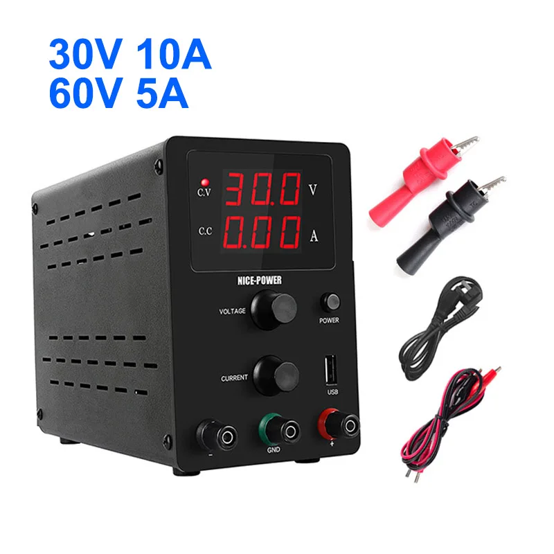 New Lab Switching Adjustable Switching Mini Power Supply laboratory 30V 10A 60V 5A Voltage Regulated DC Power Supplies Bench
New Lab Switching Adjustable Switching Mini Power Supply laboratory 30V 10A 60V 5A Voltage Regulated DC Power Supplies Bench