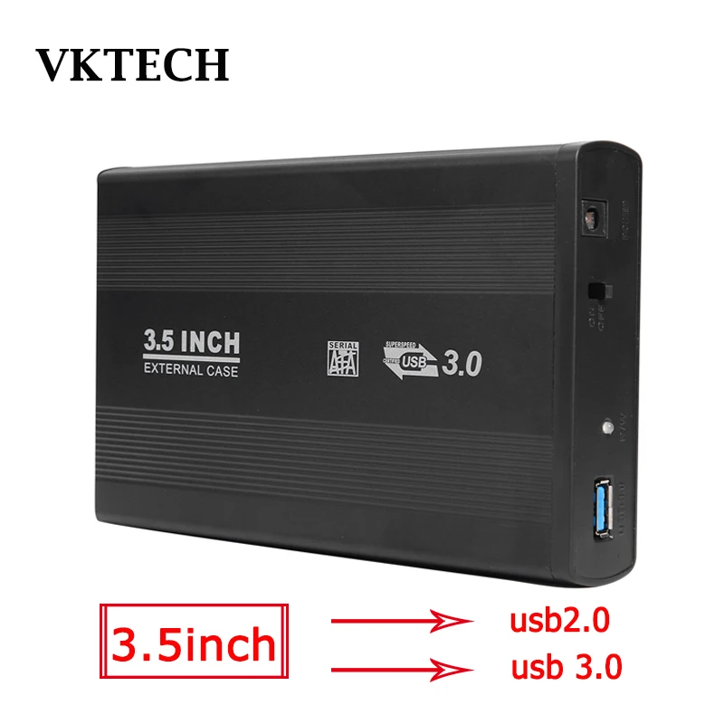 VKTECH 3.5 inch USB 2.0 to SATA Port SSD Hard Drive Enclosure 480Mbps HDD Case External Solid State Hard Disk Box Dropshipping
VKTECH 3.5 inch USB 2.0 to SATA Port SSD Hard Drive Enclosure 480Mbps HDD Case External Solid State Hard Disk Box Dropshipping