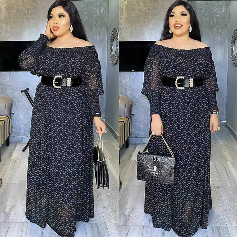 The new 2022 sexy sweet dew shoulder collar dress casual a word of tall waist printing wave point harness dress
The new 2022 sexy sweet dew shoulder collar dress casual a word of tall waist printing wave point harness dress