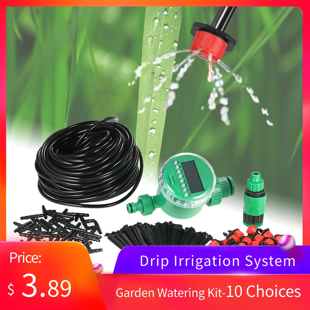 Garden Drip Irrigation Watering Kit Plant Programmable Watering Timer Intelligent DIY Irrigation System For Garden Greenhouse
Garden Drip Irrigation Watering Kit Plant Programmable Watering Timer Intelligent DIY Irrigation System For Garden Greenhouse