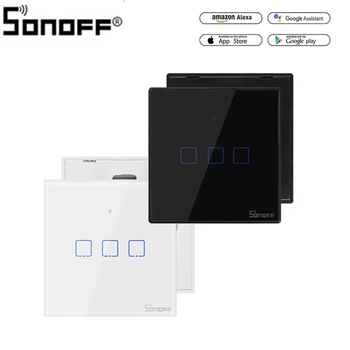 Sonoff TX T2/T3 EU/US Smart WiFi RF 433/ APP / Touch Control Wall Light Switch 1 /2 /3 Gang Type Wall Touch Switch Smart Home
Sonoff TX T2/T3 EU/US Smart WiFi RF 433/ APP / Touch Control Wall Light Switch 1 /2 /3 Gang Type Wall Touch Switch Smart Home