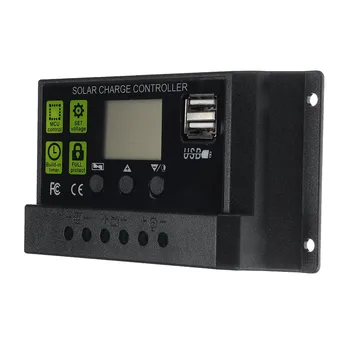 30A Auto Solar Charge Controller PWM Controllers Dual USB LCD 24v 12v Auto Solar Panel Battery Charge Controller Voltage Regulat
30A Auto Solar Charge Controller PWM Controllers Dual USB LCD 24v 12v Auto Solar Panel Battery Charge Controller Voltage Regulat