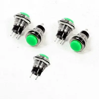 5 Pcs 2 Pin SPST OFF NO 12mm Momentary Push Button Switch 3A/125V 1A/250V AC
5 Pcs 2 Pin SPST OFF NO 12mm Momentary Push Button Switch 3A/125V 1A/250V AC