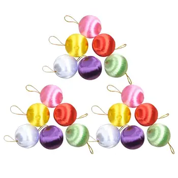 30Pcs Silk Thread Ball Christmas Tree Hanging Pendant Drop Ornament Colorful Christmas Pendant Snowball Decor (Random Color)
30Pcs Silk Thread Ball Christmas Tree Hanging Pendant Drop Ornament Colorful Christmas Pendant Snowball Decor (Random Color)
