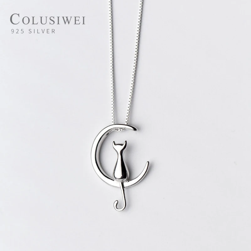 Colusiwei новый дизайн модные ожерелья с кулонами в виде Луны для женщин 925 пробы
