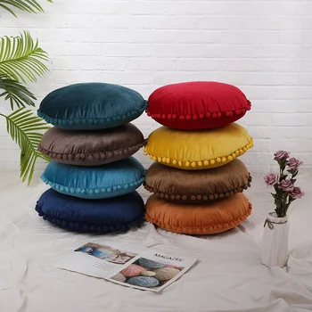 Velvet Soft Pillows edge With Balls Home Decorative Throw pillow round cushions For Sofa Bed waist back Car waist lumbar cushion
Velvet Soft Pillows edge With Balls Home Decorative Throw pillow round cushions For Sofa Bed waist back Car waist lumbar cushion