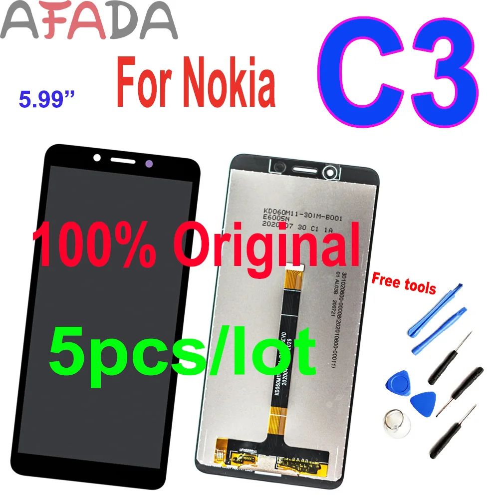 5pcs/lot 100% Original 5.99" LCD For Nokia C3 LCD Display Touch Screen Digitizer Assembly Replacement Dropshipping Repair Parts
5pcs/lot 100% Original 5.99" LCD For Nokia C3 LCD Display Touch Screen Digitizer Assembly Replacement Dropshipping Repair Parts