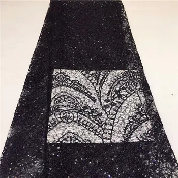 2019 Good looking design black color Glued glitter sequins Tulle Laces Fabric Nigerian French Fabric for wedding dresses zx84-15
2019 Good looking design black color Glued glitter sequins Tulle Laces Fabric Nigerian French Fabric for wedding dresses zx84-15