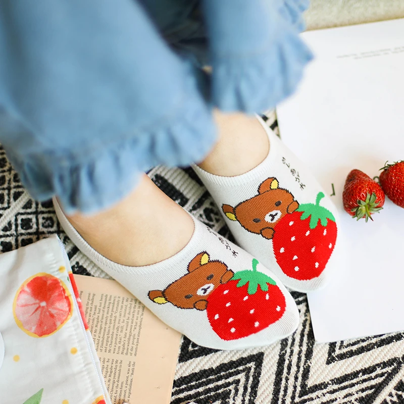 Kawaii Cute Animal Cartoon Bear Boat Socks Cotton Invisible Non-Slip Slippers Socks for Women Female Girls Korean No Show Socks
Kawaii Cute Animal Cartoon Bear Boat Socks Cotton Invisible Non-Slip Slippers Socks for Women Female Girls Korean No Show Socks