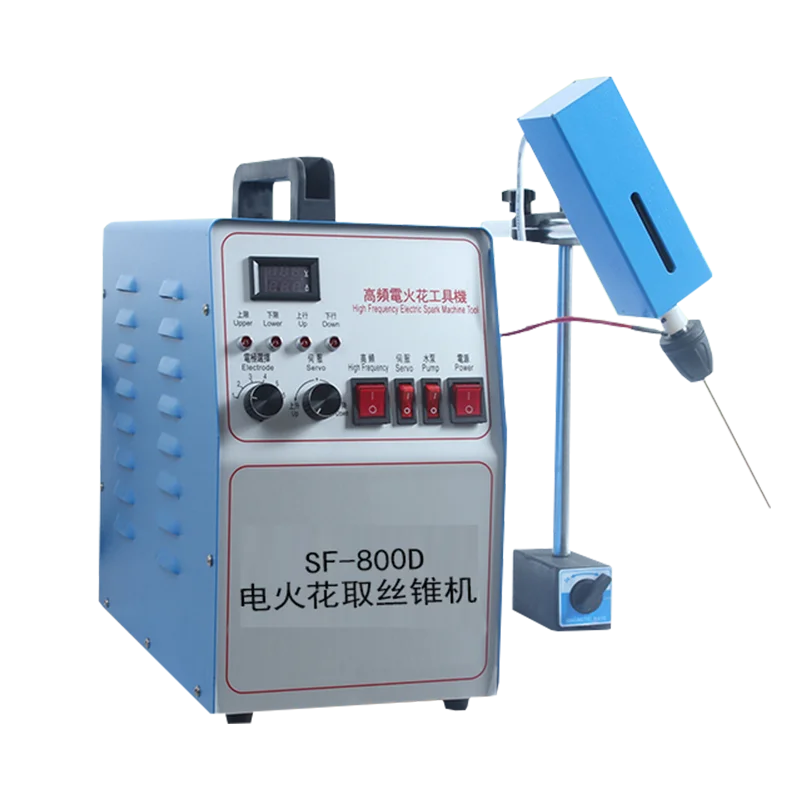 High Frequency Electric Spark Drilling Break Screw Electric Pulse Piercermachine Electric Spark Piercer Break Tap Machine 600W
High Frequency Electric Spark Drilling Break Screw Electric Pulse Piercermachine Electric Spark Piercer Break Tap Machine 600W