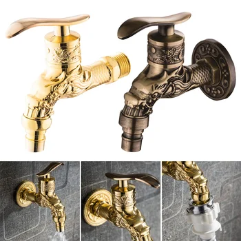 Washing Machine Faucet Retro Vintage Carved Home Sink Garden Single Faucet Water Tap MYDING
Washing Machine Faucet Retro Vintage Carved Home Sink Garden Single Faucet Water Tap MYDING
