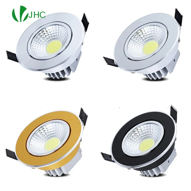 

Dimmable LED downlight COB ceiling spotlight 7w 9w 12W 15W 20W AC85-265V ceiling recessed light indoor lighting