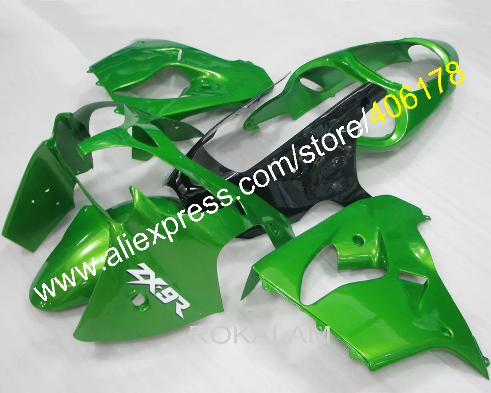 Детали для обтекателя из АБС-пластика для Kawasaki Ninja ZX9R 2000 2001, зеленые Обтекатели для мотоциклов (литьё под давлением)
Детали для обтекателя из АБС-пластика для Kawasaki Ninja ZX9R 2000 2001, зеленые Обтекатели для мотоциклов (литьё под давлением)