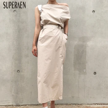 SuperAen 2020 Summer New Women Dress Pure Color Sexy Off-shoulder Cotton Ladies Dress Slash Neck Women Clothing Fashion 
SuperAen 2020 Summer New Women Dress Pure Color Sexy Off-shoulder Cotton Ladies Dress Slash Neck Women Clothing Fashion