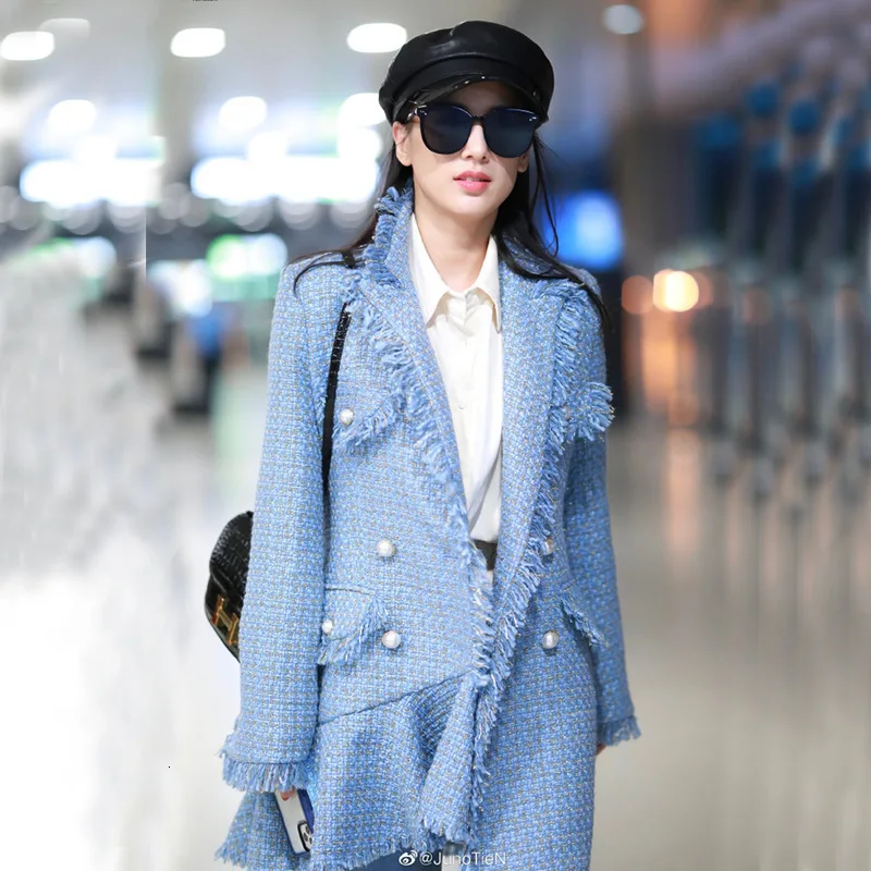 2020 New Spring Sweet Full Sleeve Double Breasted Tweed Coats Korea Style Loose Fashion Trends Slim Women Woolen Ladies Coats
2020 New Spring Sweet Full Sleeve Double Breasted Tweed Coats Korea Style Loose Fashion Trends Slim Women Woolen Ladies Coats